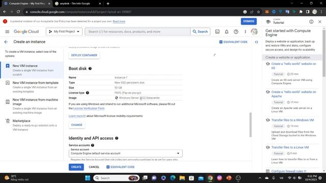 Cách Tạo VPS Miễn Phí Trên Google Cloud | KTYMiC смотреть онлайн