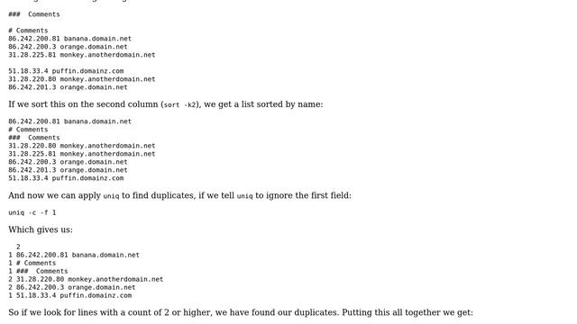 How to find duplicate lines in a text file, while some may be commented out смотреть онлайн
