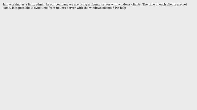 Time sync between ubuntu and windows смотреть онлайн