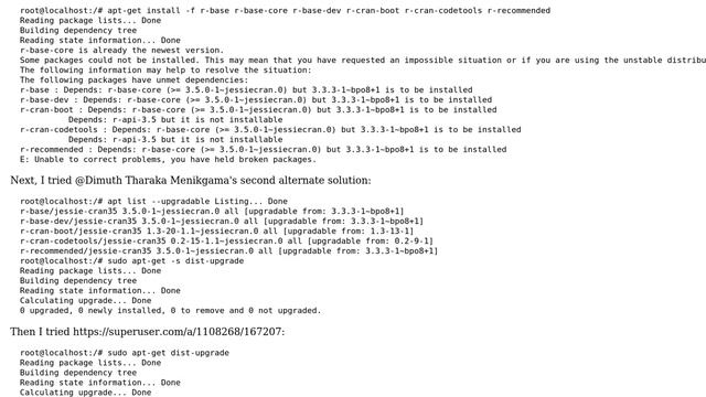 Apt says packages have been kept back, what to do? Solutions from other questions don t work for me смотреть онлайн