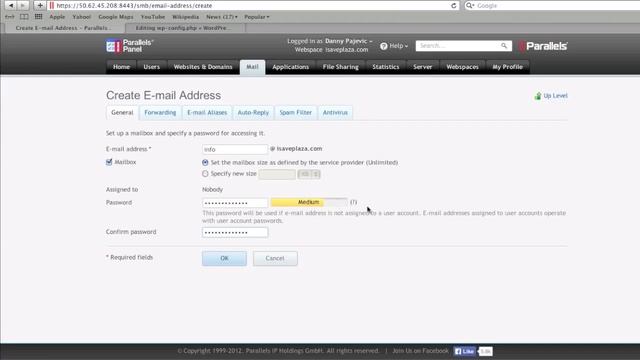 How to Create Email Accounts in Parallels Plesk смотреть онлайн