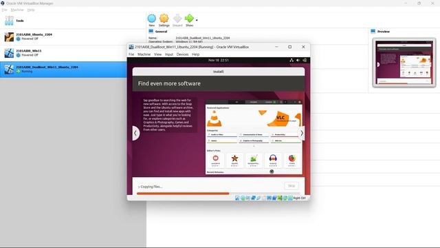 Install DualBoot Win11 Ubuntu 2204 in VirtualBox Walkthrough - 2101AI08 смотреть онлайн