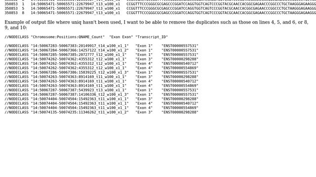 Unix & Linux: Using Uniq -c with a regular expression or counting the number of lines removed смотреть онлайн