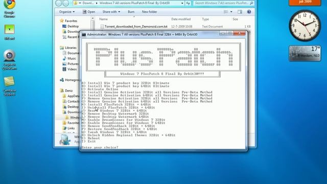 Windows 7: Remove Watermark at Desktop смотреть онлайн