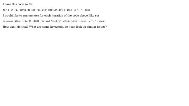 Unix & Linux: Use sed as argument for basename смотреть онлайн