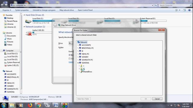 HOW TO CREATE MAP NETWORK DRIVE IN WINDOWS смотреть онлайн