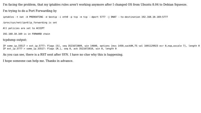 DevOps & SysAdmins: iptables Port Forwarding not working смотреть онлайн