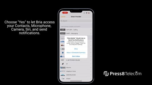 How to Install Bria Mobile on an iPhone by Press8 Telecom смотреть онлайн