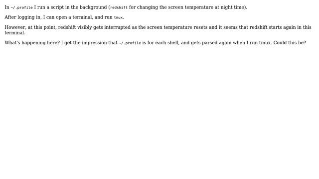 Unix & Linux: Background script run at login interrupted when I run tmux in terminal смотреть онлайн