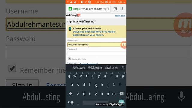 How to login and logout rediffmail id on android phone in hindi смотреть онлайн