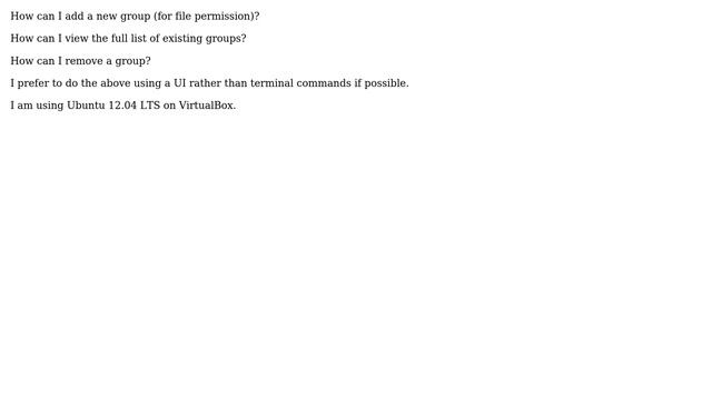 Ubuntu: How to add / list / remove a group? смотреть онлайн