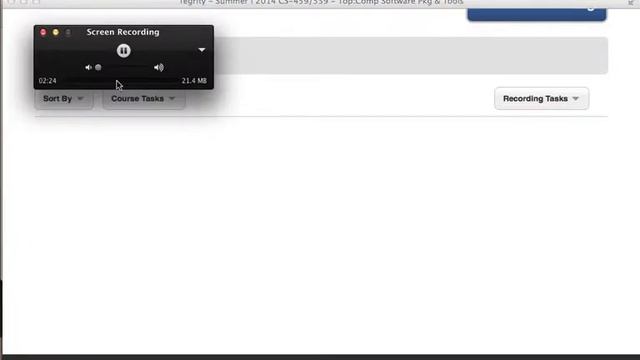Recording with Quicktime and uploading with Tegrity on Mac, CS 459 559 Summer 2014 смотреть онлайн