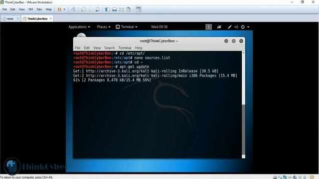 הדרכת שימוש בקאלי לינוקס kali linux Handle APT commands ThinkCyber смотреть онлайн