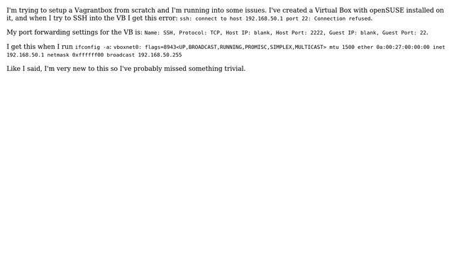 Unix & Linux: Connection refused when trying to SSH into Virtualbox on Mac смотреть онлайн