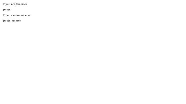 List of groups a user is a part of (4 Solutions!!) смотреть онлайн