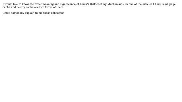 What is the significance of Linux's Disk caching Mechanisms? смотреть онлайн