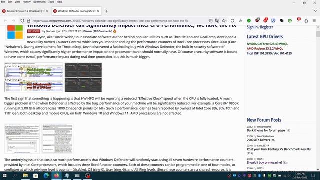 Prevent Windows Defender from slowing down old Intel CPUs смотреть онлайн