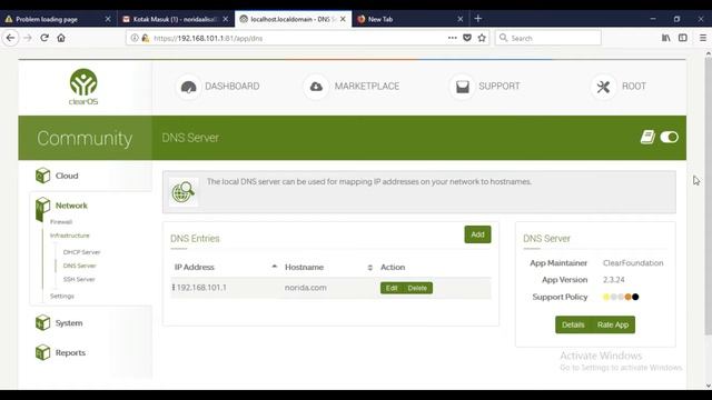 DNS ClearOS 7 смотреть онлайн