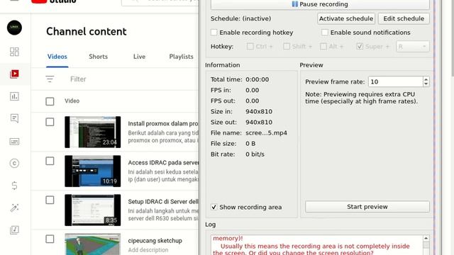 Buat video screen record di linux dengan SimpleScreenRecorder смотреть онлайн