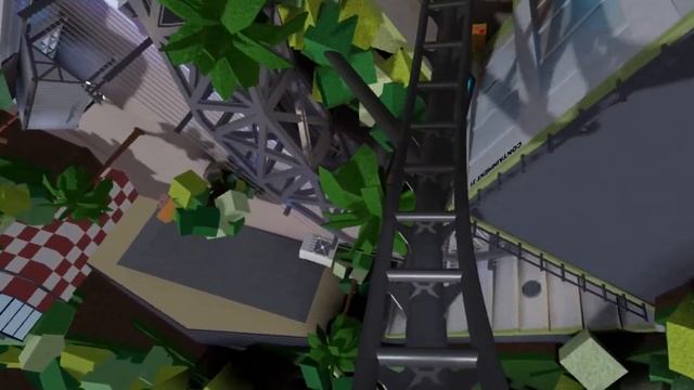 Front Seat POV Of Jurassic Coaster Roblox