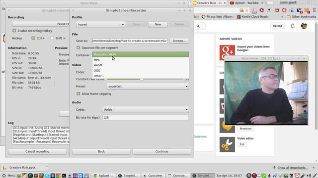 how to create a screencast using super simple screen recorder 2015 04 14 19 06 43 смотреть онлайн