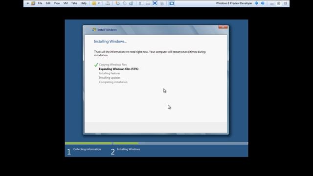 Como Instalar Windows 8 Preview en VMWare 8 смотреть онлайн
