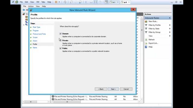 Firewall Setting in Windows смотреть онлайн