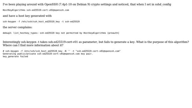 What's the purpose of ssh-ed25519-cert-v01? смотреть онлайн