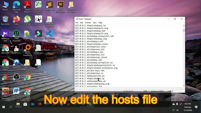 How to edit and Save windows hosts file 2021 | Unblock Websites | srs_PC_tricks смотреть онлайн
