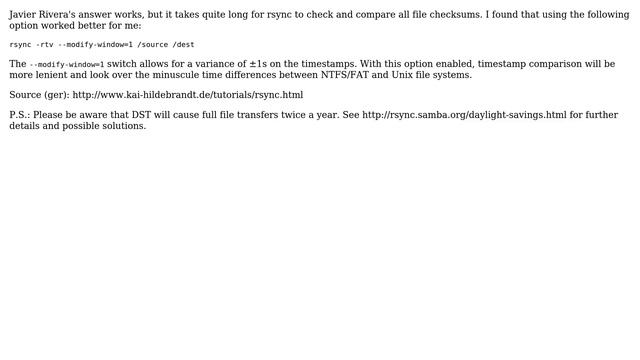 Ubuntu: rsync not working between NTFS/FAT and EXT (4 Solutions!!) смотреть онлайн