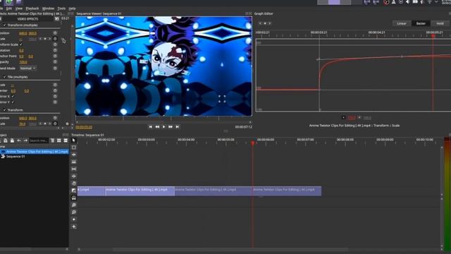 Basic zoom in/out tutorial in Olive 0.1 | Editing in Linux смотреть онлайн