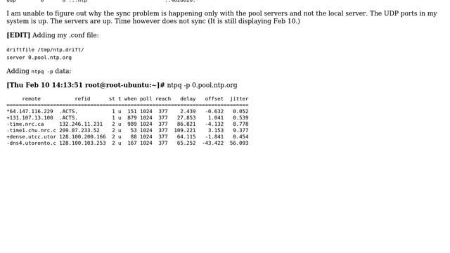 NTP syncs with local timeserver but not NTP pool servers (2 Solutions!!) смотреть онлайн
