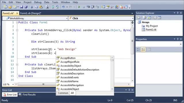 Visual Basic - 59 "Introduction To Arrays" смотреть онлайн