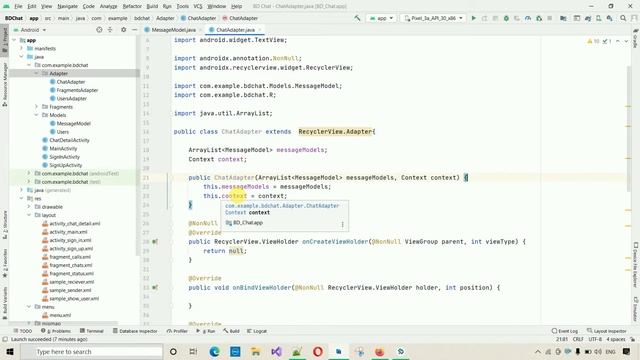 12. WhatsApp Clone - Code for Message Model and Chat Adapter | Android Project смотреть онлайн