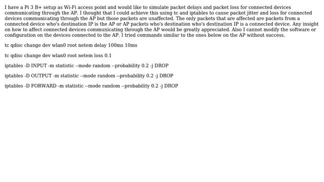 Traffic Shaping (simulate packet delay and loss) on Linux Wi-FI Access Point смотреть онлайн