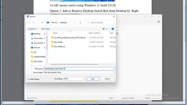 Add or Remove Desktop Search Box in Windows 11 смотреть онлайн