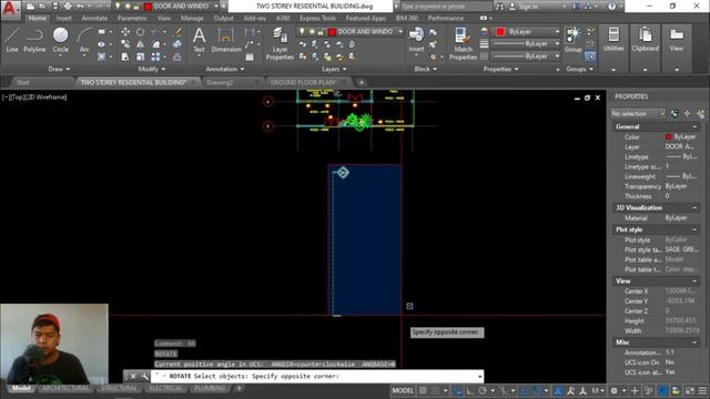 ARCHITECTURAL PLANS OF TWO STOREY RESIDENTIAL BUILDING - SECTION CUT / PART 9 смотреть онлайн