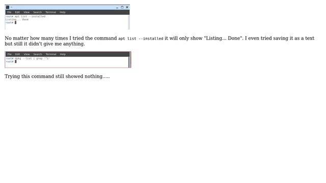 How will I list the packages that are installed in my Ubuntu 18.04, when apt list --installed is... смотреть онлайн