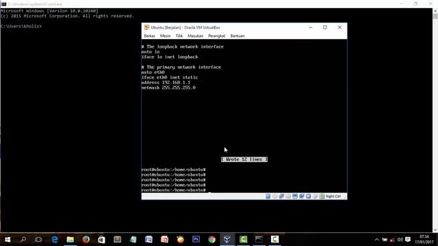 Mengatur IP Address Di LINUX (Ubuntu Server) смотреть онлайн