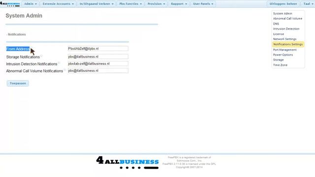 FreePbx Wijzig uitgaand emailadres afzender смотреть онлайн