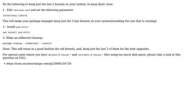 Unix & Linux: boot partition is almost full in CentOS (4 Solutions!!) смотреть онлайн