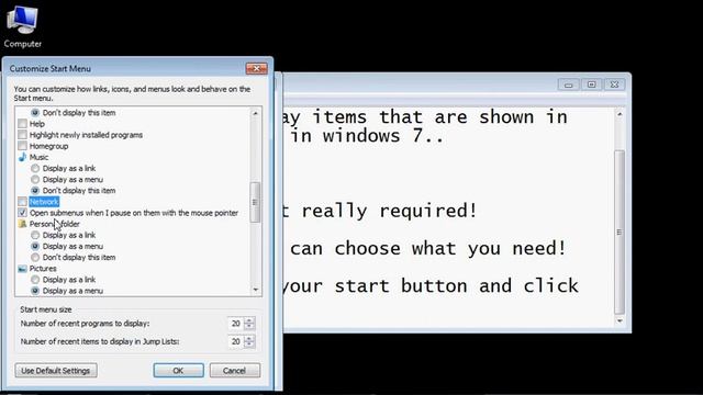 How to customize and choose your start menu items смотреть онлайн