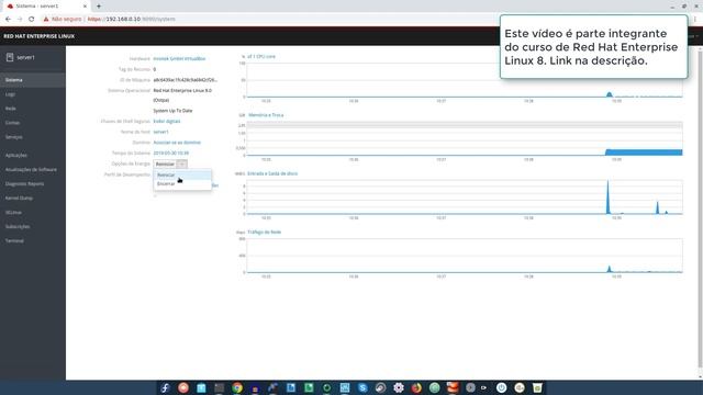 Utilizando o Cockpit para administração do Red Hat Enterprise Linux 8 смотреть онлайн