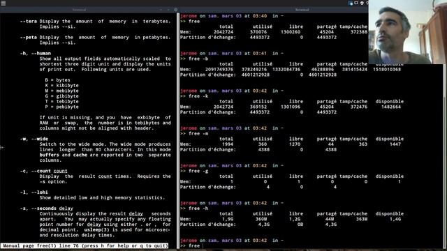 Commande Linux: free смотреть онлайн