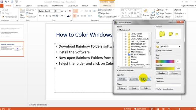 Microsoft Windows Help | How to Color Windows Folders смотреть онлайн