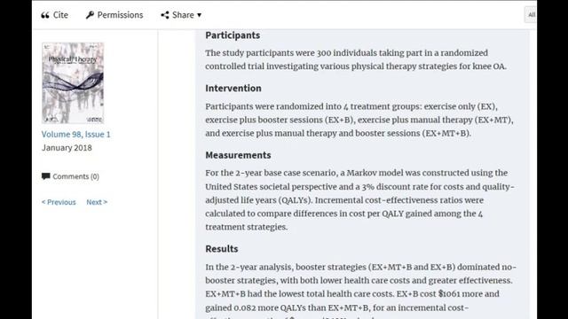 5. [Physical Therapy] abstract reading_Exercise and Manual Therapy in Knee Osteoarthritis смотреть онлайн