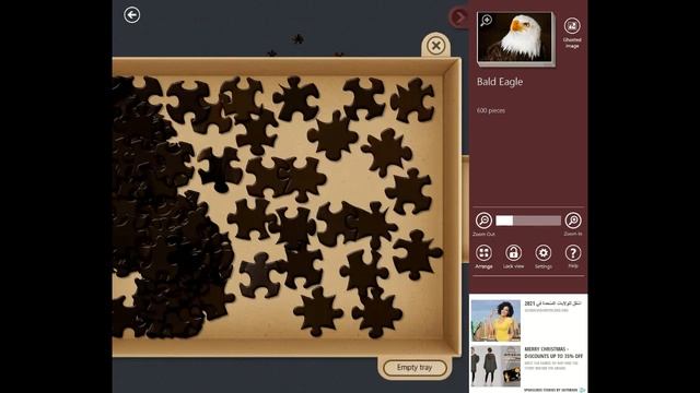 Microsoft Jigsaw Classic Bald Eagle 600 Pieces Brown Feathers Walkthrough #5 смотреть онлайн