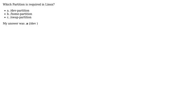 Unix & Linux: Exam question about Partitions смотреть онлайн