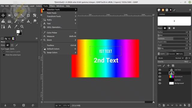 How to create outline using gimp 10 - gimp tutorials - graphic design using Photoshop Alternative смотреть онлайн