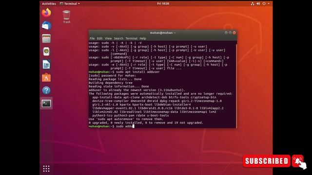How to Create User in Linux Ubuntu using command line. смотреть онлайн